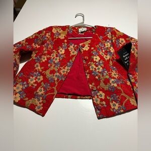 Tuckernuck Sakura Blossom Chenille Jacquard Maxine Jacket